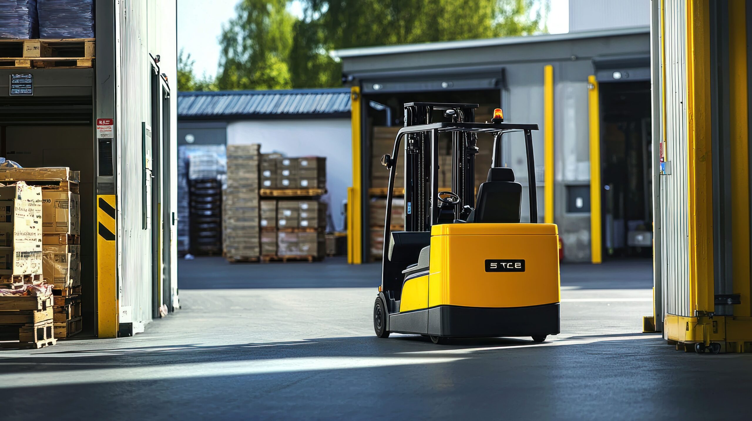 centralized electric forklift battery charger station managing multiple forklift types for fleet operators
