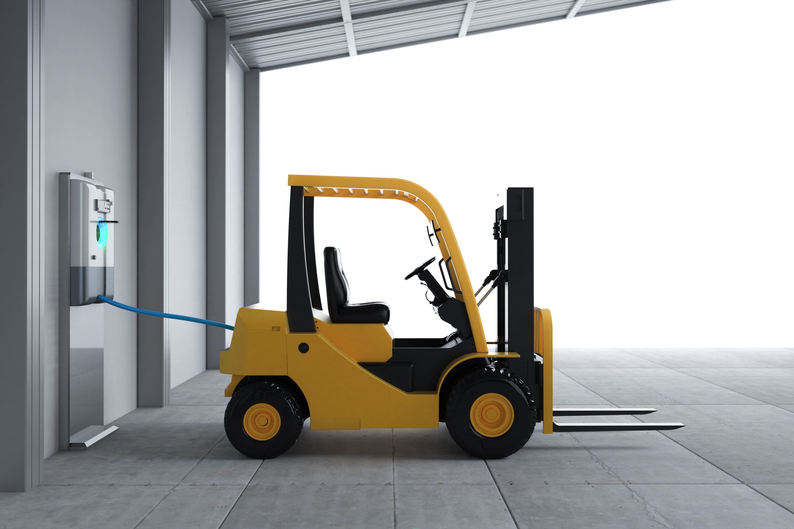 electric forklift battery charger designed for forklift operations in cold storage facility with low-temperature performance