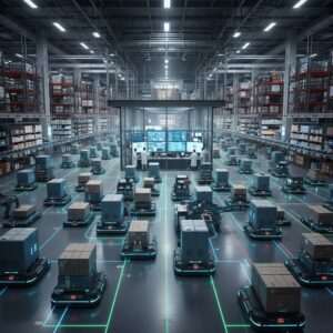 electric forklift battery charger in warehouse logistics hub providing reliable 24/7 charging for forklifts