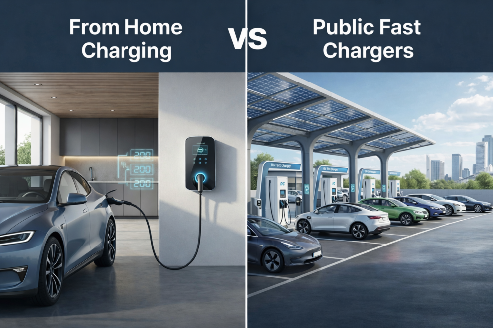 Future EV Charging Technology In 2026 Home Charging VS Public Fast Chargers 990x660 
